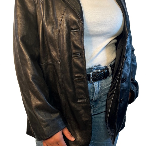 Black Leather Jacket - Picture 3 of 9